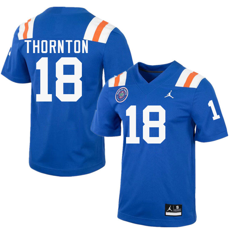 #18 Bryce Thornton Gators Jersey,Florida Gators College Football Jerseys Stitched-Throwback Royal